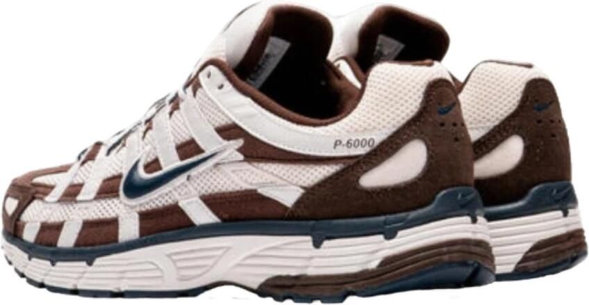 Nike P-6000 Heren Schoenen Bruin Maat: 40.5 Mesh Synthetisch Foot Locker