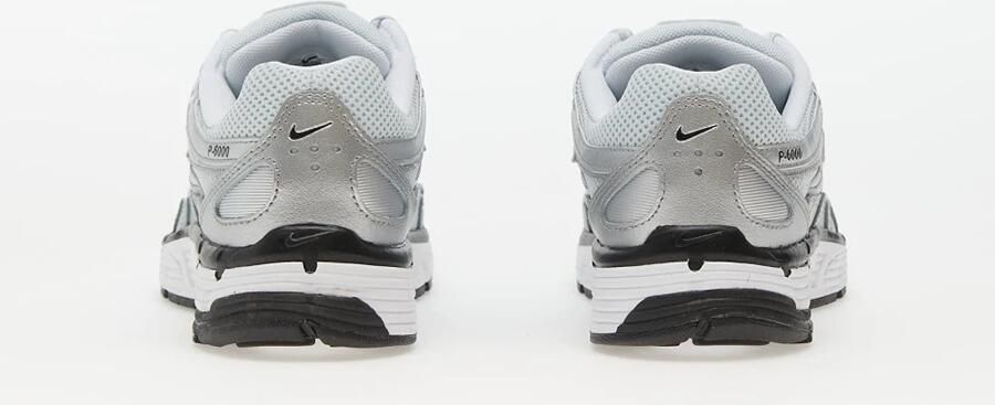 Nike P-6000 White Metallic Silver Pure Platinum Black- White Metallic Silver Pure Platinum Black - Foto 4