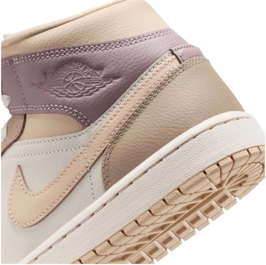 Jordan Air 1 Mid Dames Light Orewood Brown Khaki Taupe Grey Team Gold- Dames Light Orewood Brown Khaki Taupe Grey Team Gold - Foto 3