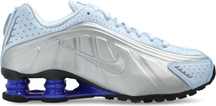 Nike Shox Sneakers Dames Blauw Mesh Synthetisch