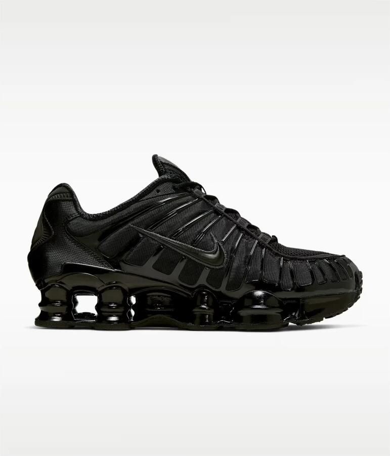 Nike Shox TL Sneakers Zwart Metallic Hematite Max Orange Zwart Shox Lifestyle Sneakers voor