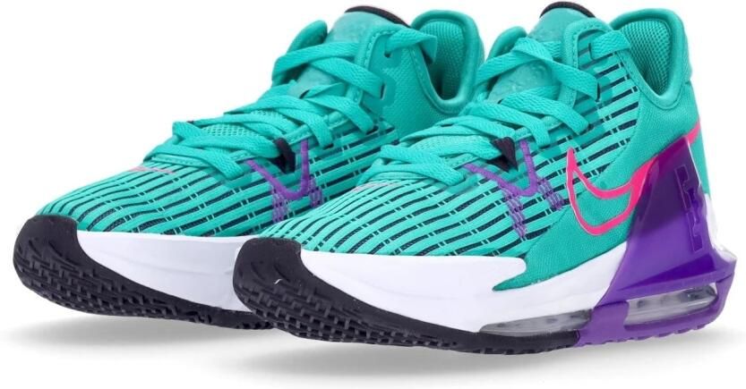 Nike Lebron Witness 6 Clear Emerald Hyper Pink Wild Berry Schoenmaat 40 1 2 Basketball Perfor ce Low CZ4052 300
