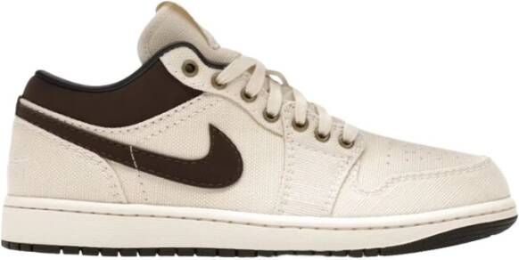 Nike Lage Sneakers Jordan 1 Low Premium Pale Ivory Off Noir Baroque Brown