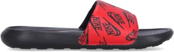 Nike Print Slide Slippers Rood Zwart Mannen