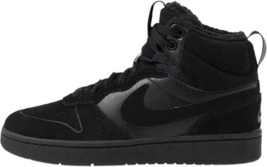 Nike Kids Zwarte Nike Hoge Sneaker Court Borough Mid Kids