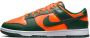 Nike Miami Hurricanes Retro Dunk Low Sneakers Orange Unisex - Thumbnail 1