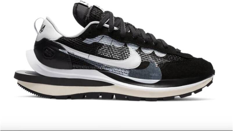 Nike Sacai VaporWaffle Sneakers Zwart Heren
