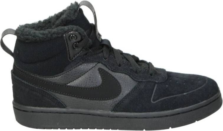 Nike Kids Zwarte Nike Hoge Sneaker Court Borough Mid Kids