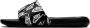Nike Sneldrogende Slipper met Bedrukt Logo Black Heren - Thumbnail 1