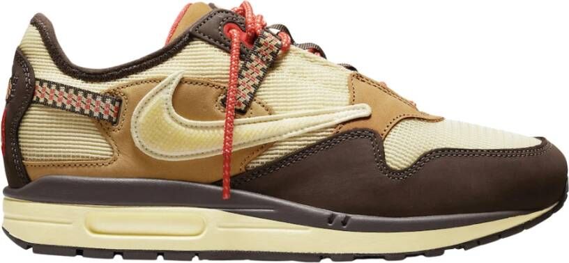 Nike Sneakers Air Max 1 Travis Scott Cactus Jack Bruin Heren