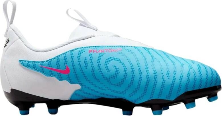 Nike Phantom GX Academy Gras Kunstgras Voetbalschoenen (MG) Kids Wit Felblauw Felroze