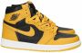 Jordan 1 Retro High Heren Schoenen Yellow Leer - Thumbnail 4