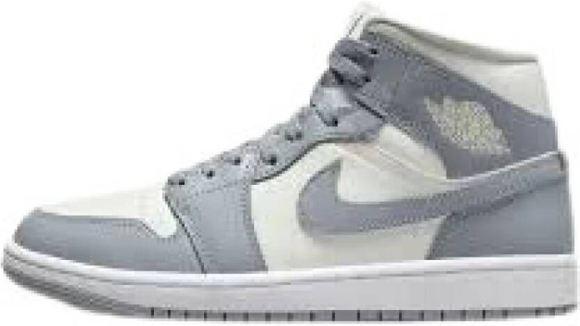 Jordan Mid Stealth Minimalistische Sneakers Crème Grijs