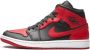 Jordan Nike Air 1 Mid (GS) White Gym Red-Black DJ4695 122 EUR - Thumbnail 1