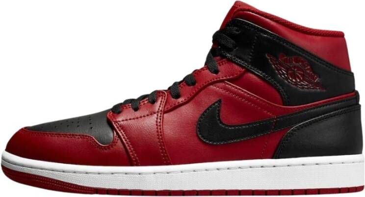 Jordan Air 1 Mid Gym Red Black White White Schoenmaat 40 1 2 Sneakers 554724 660 - Foto 11