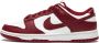 Nike Vintage-geïnspireerde Dunk Low Bordeaux Sneakers voor vrouwen Rood Dames - Thumbnail 1