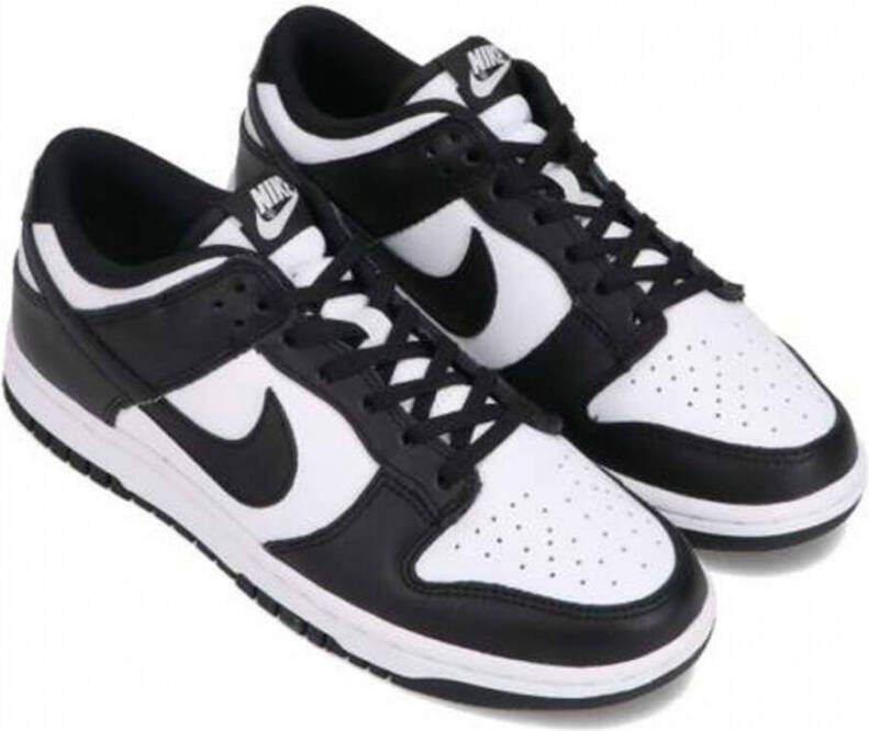 Nike Kinder Sneakers Dunk Low BG Panda Wit Zwart 35 5 EU Klassieke lage sneakers perfecte balans tussen retro stijl en dagelijks comfort. Gemaakt van natuurlijk leer - Foto 18