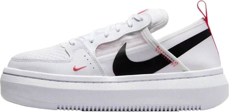 Nike Hoge Court Vision Dames Sneaker Wit Koraal Zwart White Dames