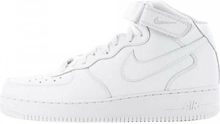 Nike Air Force 1 Mid basisschool Schoenen White Leer Textil Foot Locker