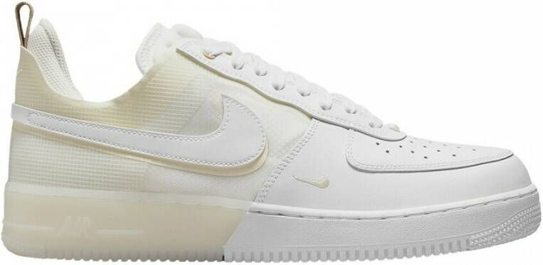 Nike Air Force 1 React White White Coconut Milk Lt Iron Ore Schoenmaat 38 1 2 Sneakers DH7615 100