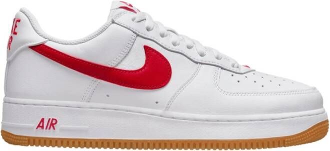 Nike Air Force 1 Low Retro Wit Rood