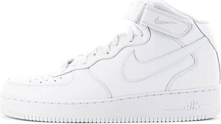 Nike Air Force 1 Mid basisschool Schoenen White Leer Textil Foot Locker