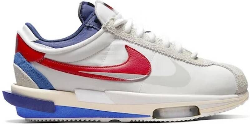 Nike Cortez 4.0 Sneakers in Rood Wit Blauw White Dames