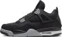 Nike Air Jordan 4 retro se zwart canvas Blauw Heren - Thumbnail 1