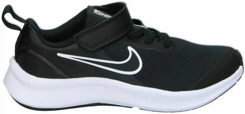 Nike Star Runner 3 Sportschoenen Kleuters Zwart Grijs Wit