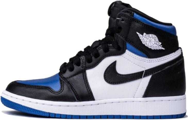 Jordan Retro High Blauwe Sneakers Zwart Heren