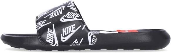 Nike Sneldrogende Slipper met Bedrukt Logo Black Heren