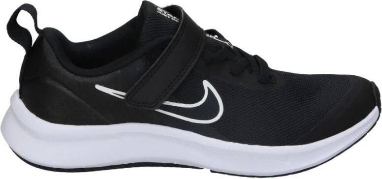 Nike Star Runner 3 Sportschoenen Kleuters Zwart Grijs Wit