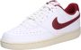 Nike Court Vision Low Next Nature Sneakers Wit Rood Unisex - Thumbnail 2