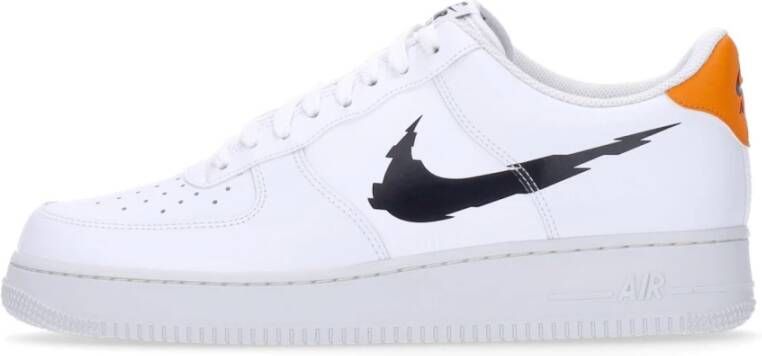 Nike Streetwear Sneakers Wit Zwart Oranje White Heren