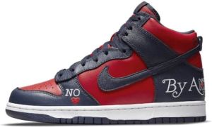 Nike "Supreme Dunk High By Any Meansavy" Rood Heren