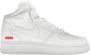 Nike Hoge Sneakers Air Force 1 Mid Supreme White - Thumbnail 1