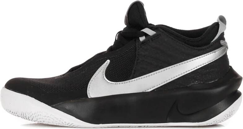 Nike Team Hustle D 10 (Gs) Black Metallic Silver-Volt-White Basketballshoes grade school CW6735-004 - Foto 5