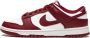 Nike Vintage-geïnspireerde Dunk Low Bordeaux Sneakers voor vrouwen Rood Dames - Thumbnail 7