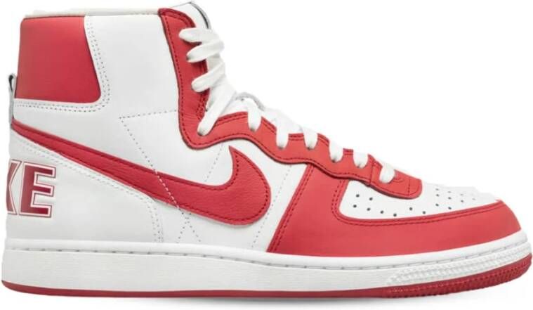 Nike Terminator High Rode Leren Sneakers Red Heren