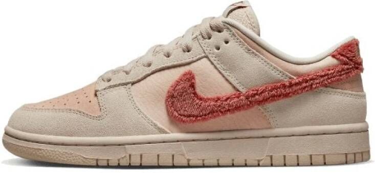 Nike Dunk Low Terry Swoosh Dames Sneakers Beige Heren
