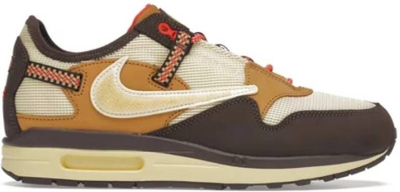 Nike Travis Scott Air Max 1 Sneakers Bruin Heren