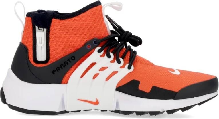 Nike Utility Mid Sneakers Orange Black White Orange Heren