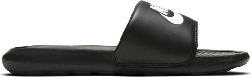 Nike Flexibele Zwarte Slide Slippers met Logo Black Dames