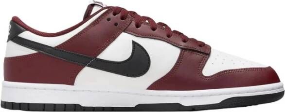 Nike Vintage Dunk Low Sneakers Wit-Rood Brown Heren