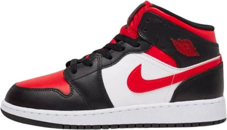 Jordan Air 1 Mid Black Fire Red White Schoenmaat 40 1 2 Sneakers 554724 079