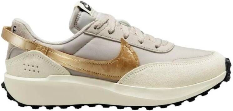 Nike Retro-geïnspireerde Beige & Gouden Sneakers Beige