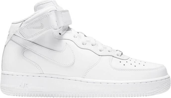 Nike Air Force 1 Mid basisschool Schoenen White Leer Textil Foot Locker