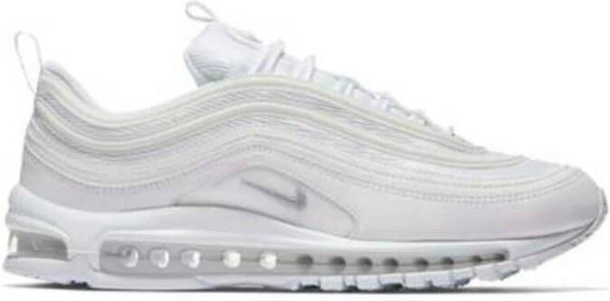 Nike Witte lage sneakers met reflecterende details White Heren