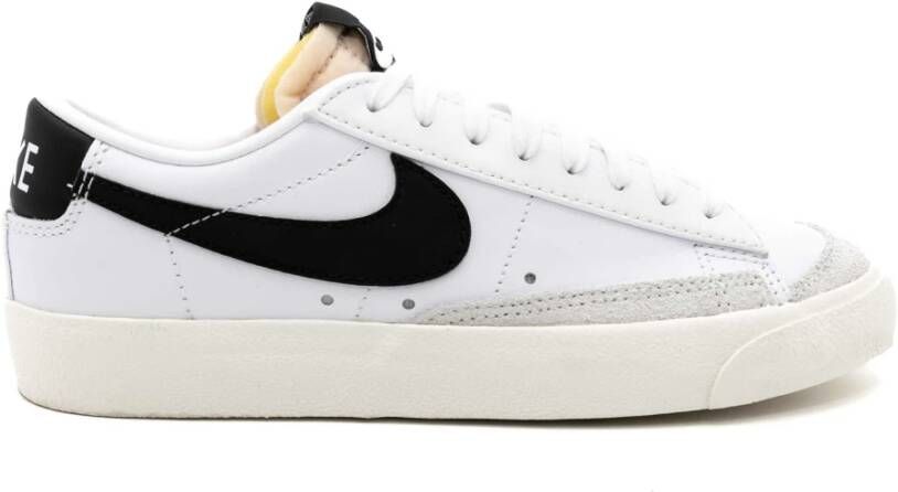 Nike Lage Sneakers Wit Zwart Wit White Dames