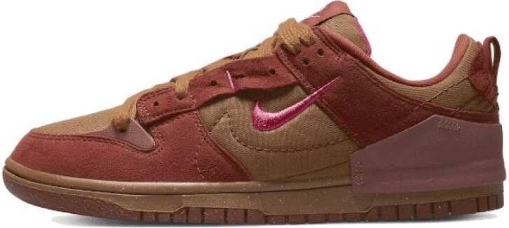 Nike Woestijn Brons Roze Sneakers Bruin Dames